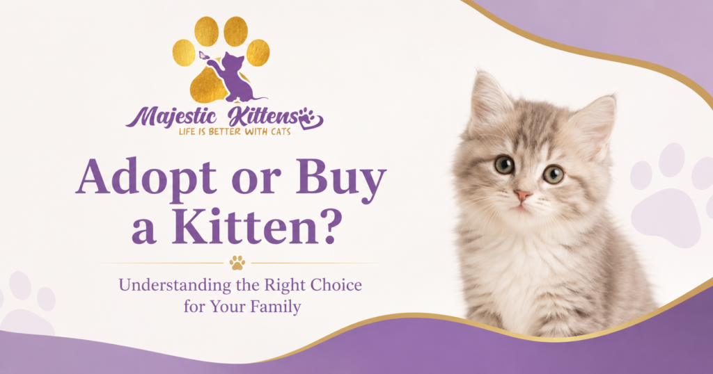 Adopt or Buy a Kitten? How to Choose the Right Option